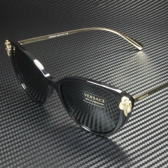 Versace 55mm Black Sunglasses